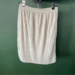 fashion formulas vintage beige medium midi skirt